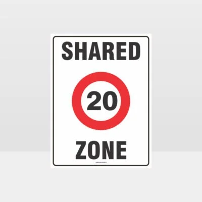 20 Shared Zone Sign
