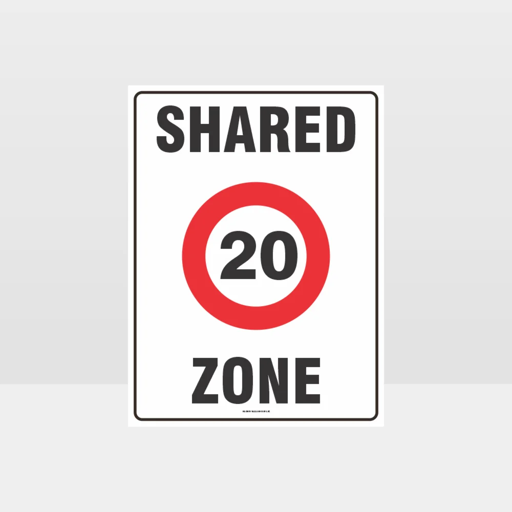 20 Shared Zone Sign