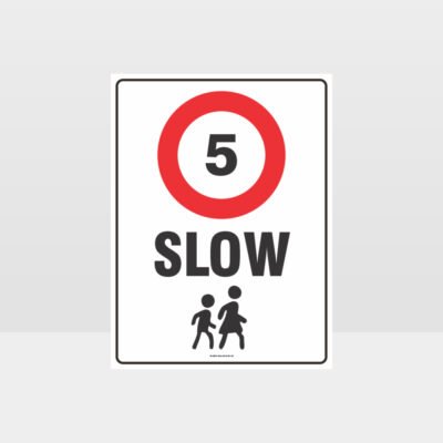 Slow 5KM Sign