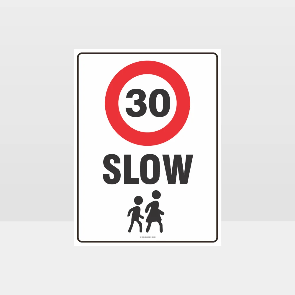 Slow 30KM Sign Slow 30KM Sign