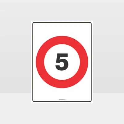 5 KPH Speed Sign