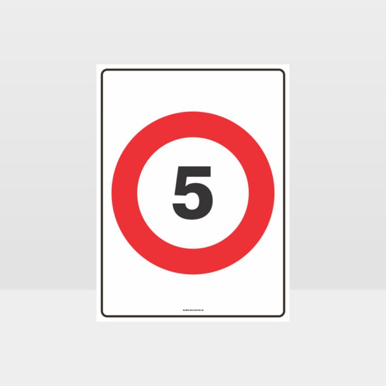 5 KPH Speed Sign Notice Information Sign HAZARD SIGNS NZ