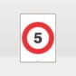5 KPH Speed Sign