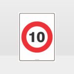 10 KPH Speed Sign