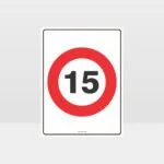 15 KPH Speed Sign