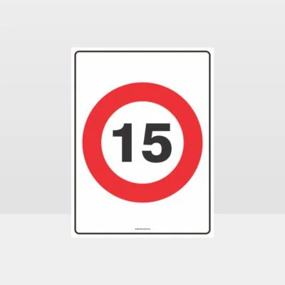 15 KPH Speed Sign