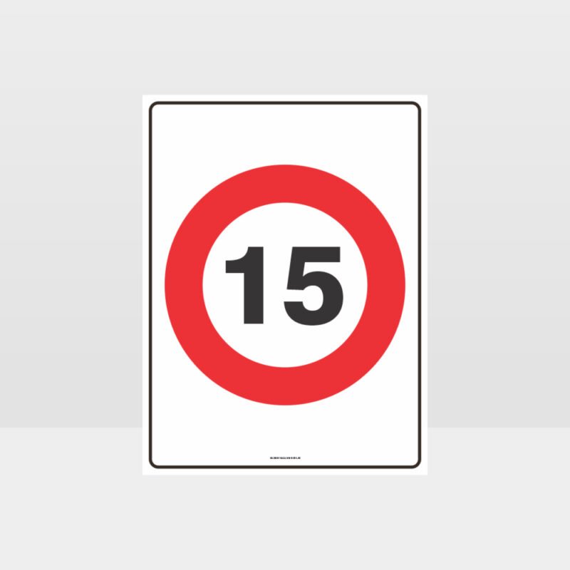 15 KPH Speed Sign