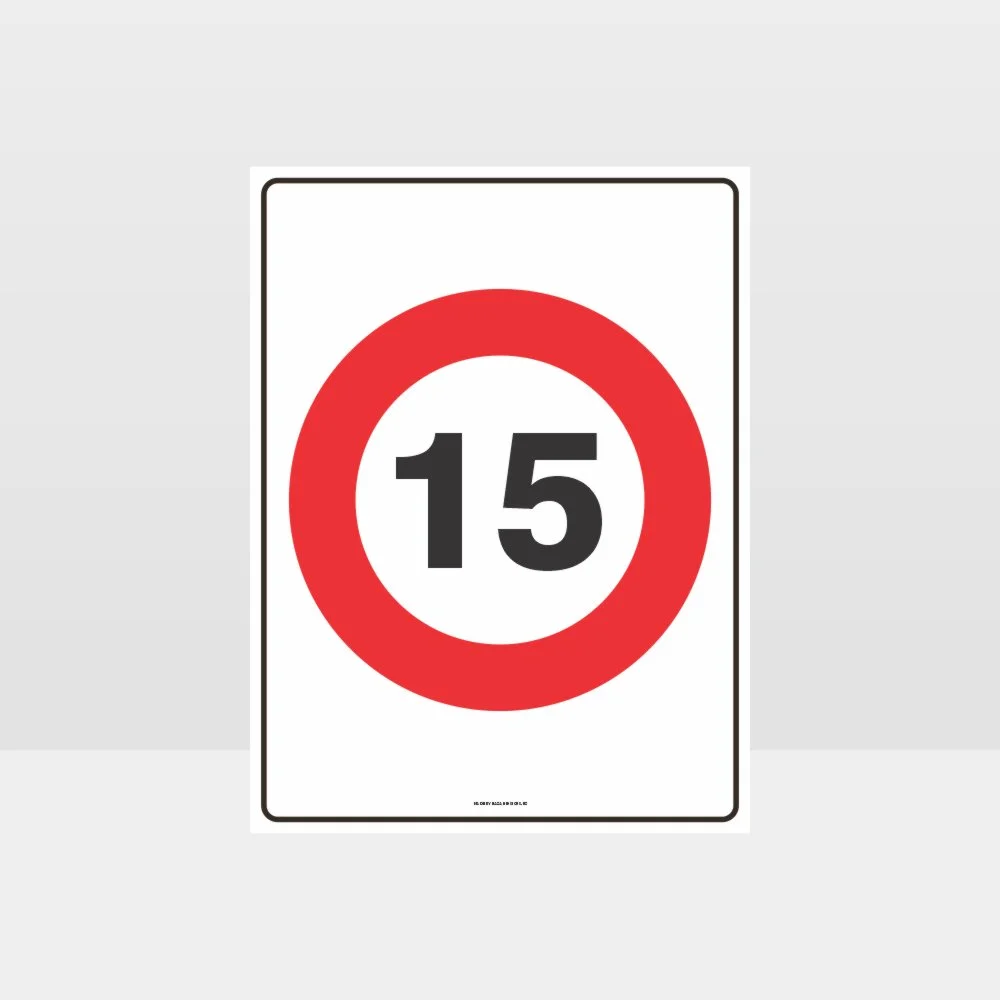 15 KPH Speed Sign