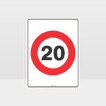 20 KPH Speed Sign