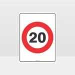 20 KPH Speed Sign