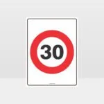 30 KPH Speed Sign