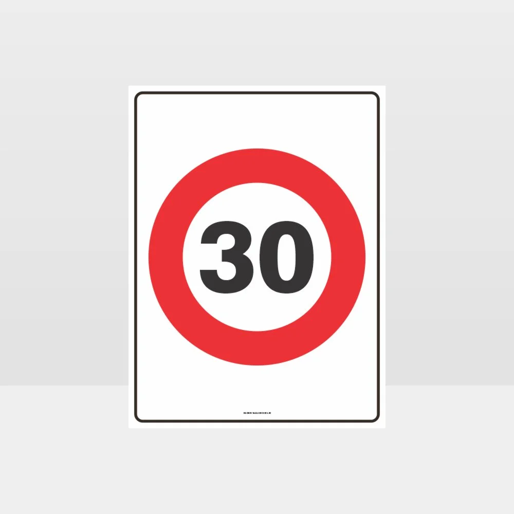 30 KPH Speed Sign