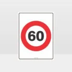 60 KPH Speed Sign