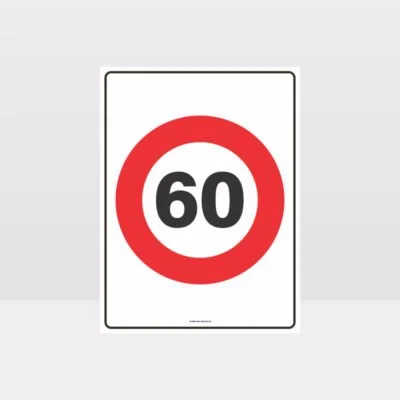 60 KPH Speed Sign