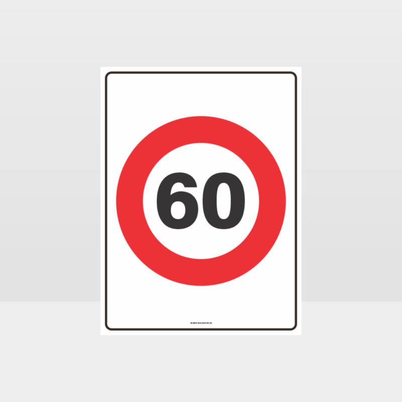 60 KPH Speed Sign
