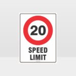 20 KPH Speed Limit Sign
