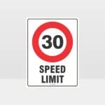 30 KPH Speed Limit Sign