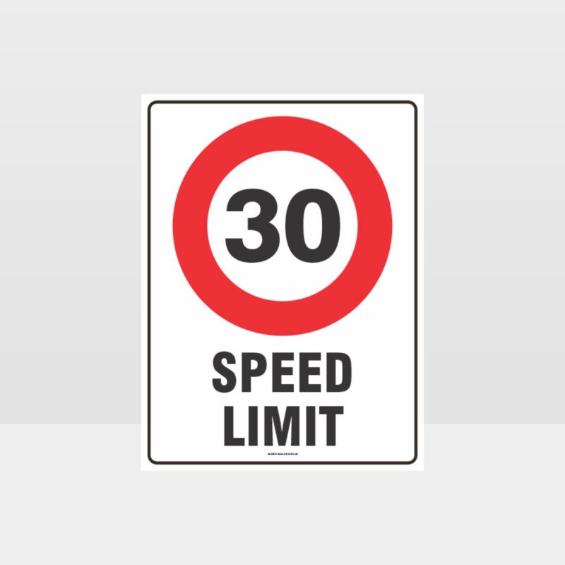30 KPH Speed Limit Sign