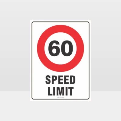 60 KPH Speed Limit Sign