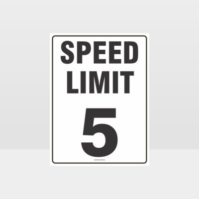 Speed Limit 5 KPH Sign