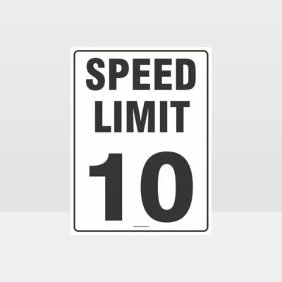 Speed Limit 10 KPH Sign