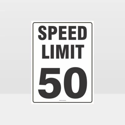 Speed Limit 50 KPH Sign