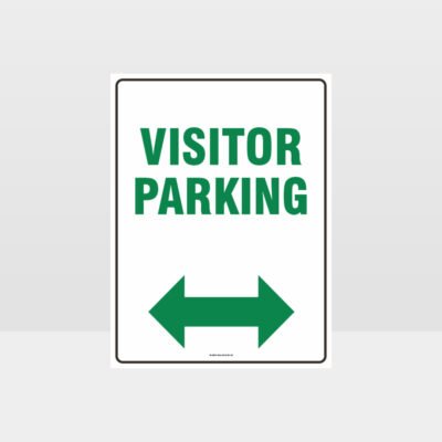 Visitor Parking Left And Right Arrow Sign