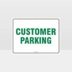 Customer Parking Sign