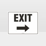 Exit Right Arrow Sign