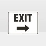 Exit Right Arrow Sign