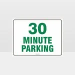 30 Minute Parking Sign