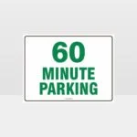 60 Minute Parking Sign