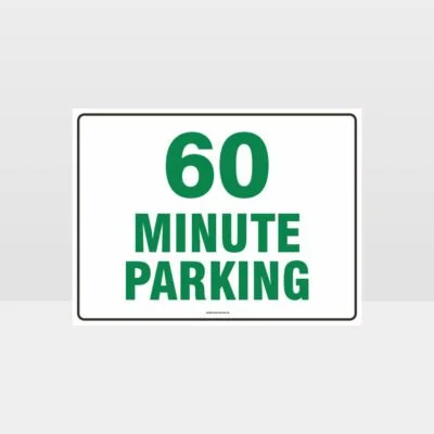 60 Minute Parking Sign