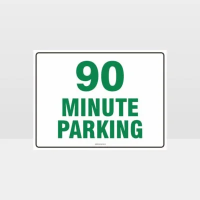 90 Minute Parking Sign