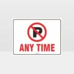 No Parking Symbol Sign