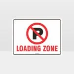 Loading Zone No Parking Symbol Sign