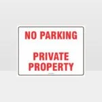 No Parking Private Property Sign