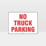 No Truck Parking Sign