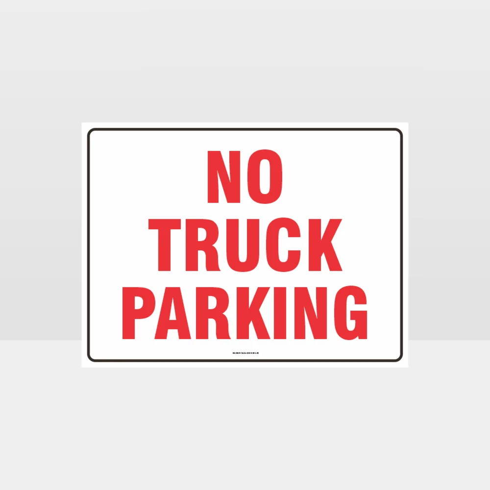No Truck Parking Sign