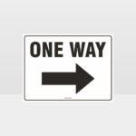One Way Left Arrow Sign