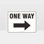 One Way Left Arrow Sign