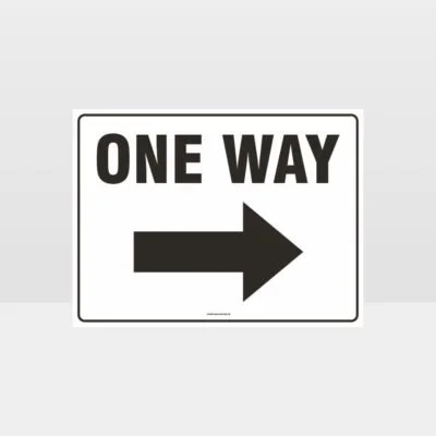 One Way Left Arrow Sign