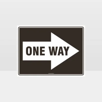 One Way Right Arrow 01 Sign
