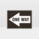 One Way Left Arrow 01 Sign