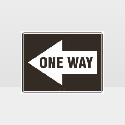 One Way Left Arrow 01 Sign