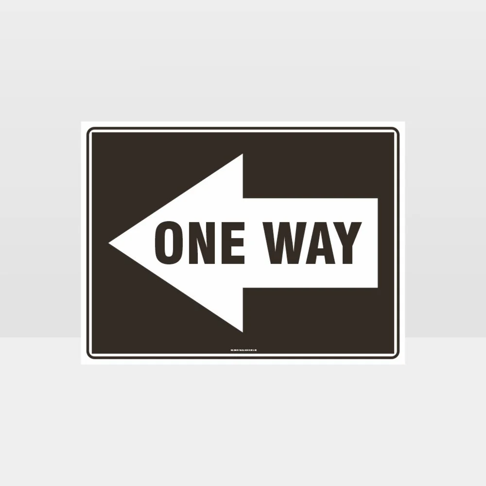 One Way Left Arrow 01 Sign