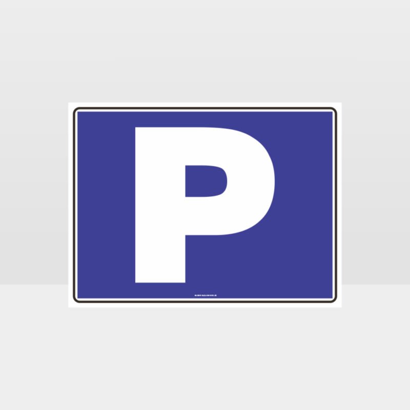 Parking P Symbol Sign