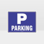 Parking P Sign