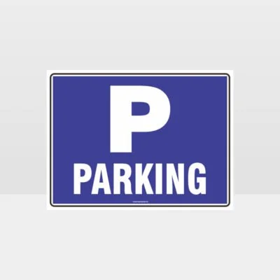 Parking P Sign