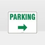Parking Right Arrow Sign